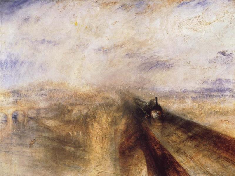 Joseph Mallord William Turner Rain,Steam and Speed The Great Western Railway oil painting image